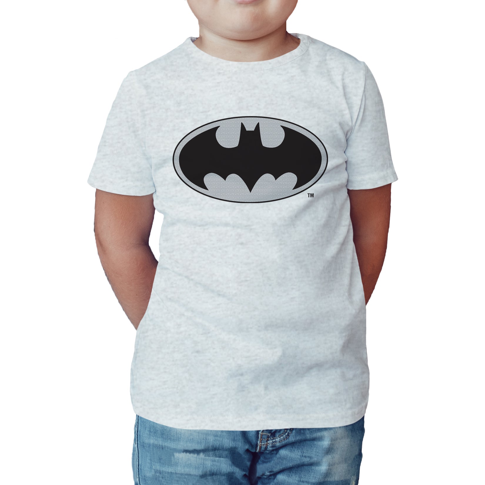 Baleinwalvis Verbazing bewondering DC Comics Batman Logo Grey Official Kid's T-Shirt (Sports Grey) – Urban  Species