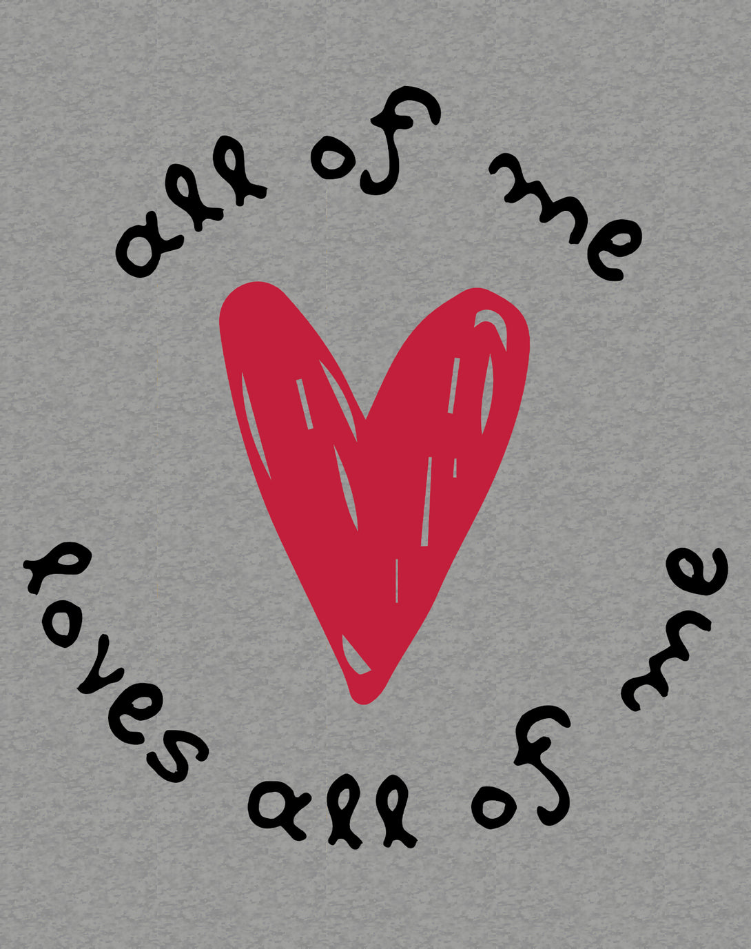 Anti Valentine All Of Me Men's T-shirt Sports Grey - Urban Species Design Close Up