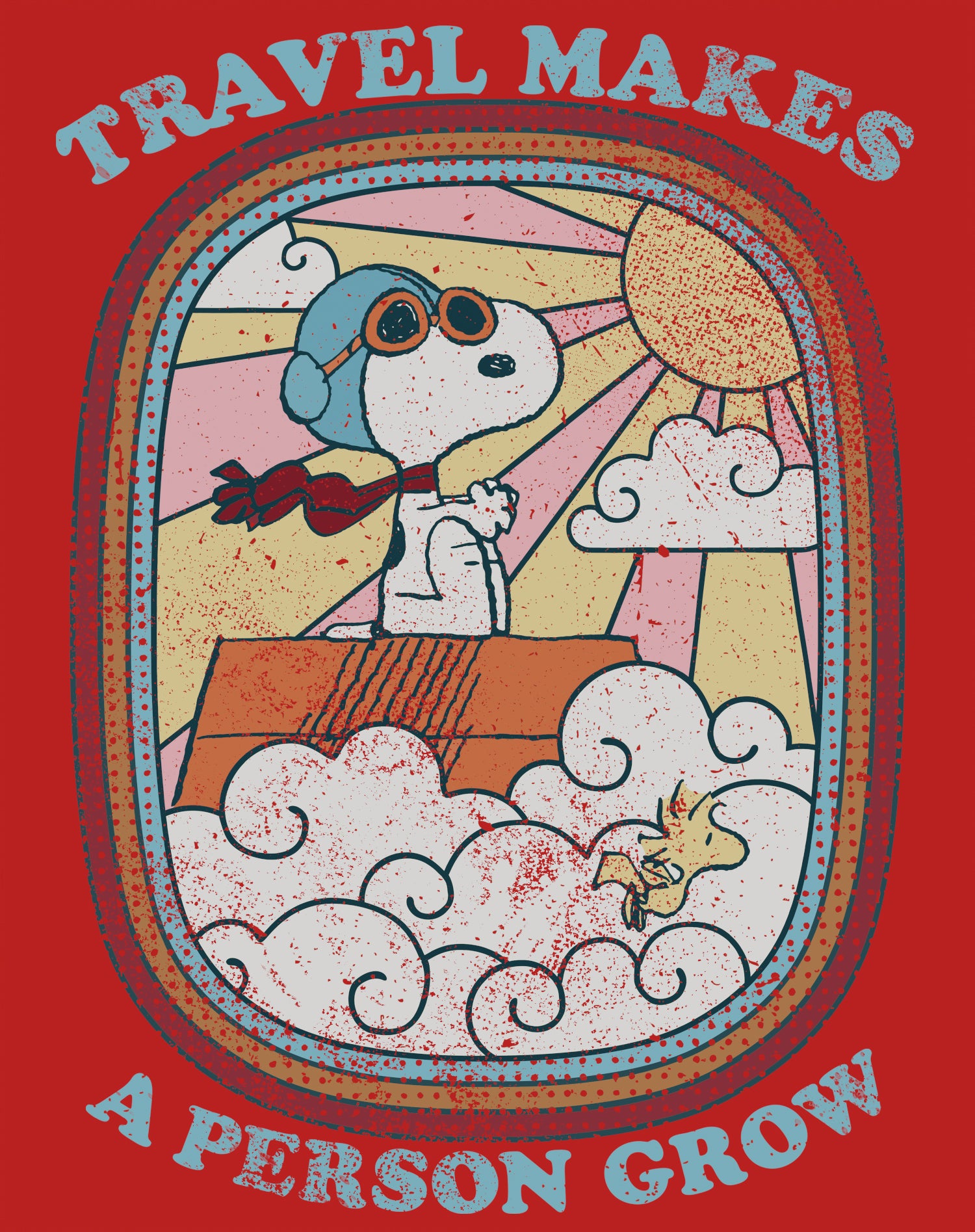 Peanuts Groovy Vibes Snoopy Summer Holiday Vintage 60s 70s