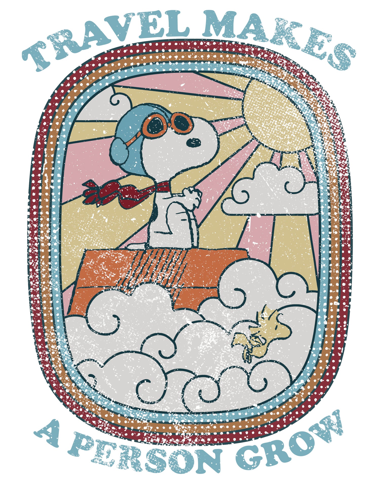 Peanuts Groovy Vibes Snoopy Summer Holiday Vintage 60s 70s