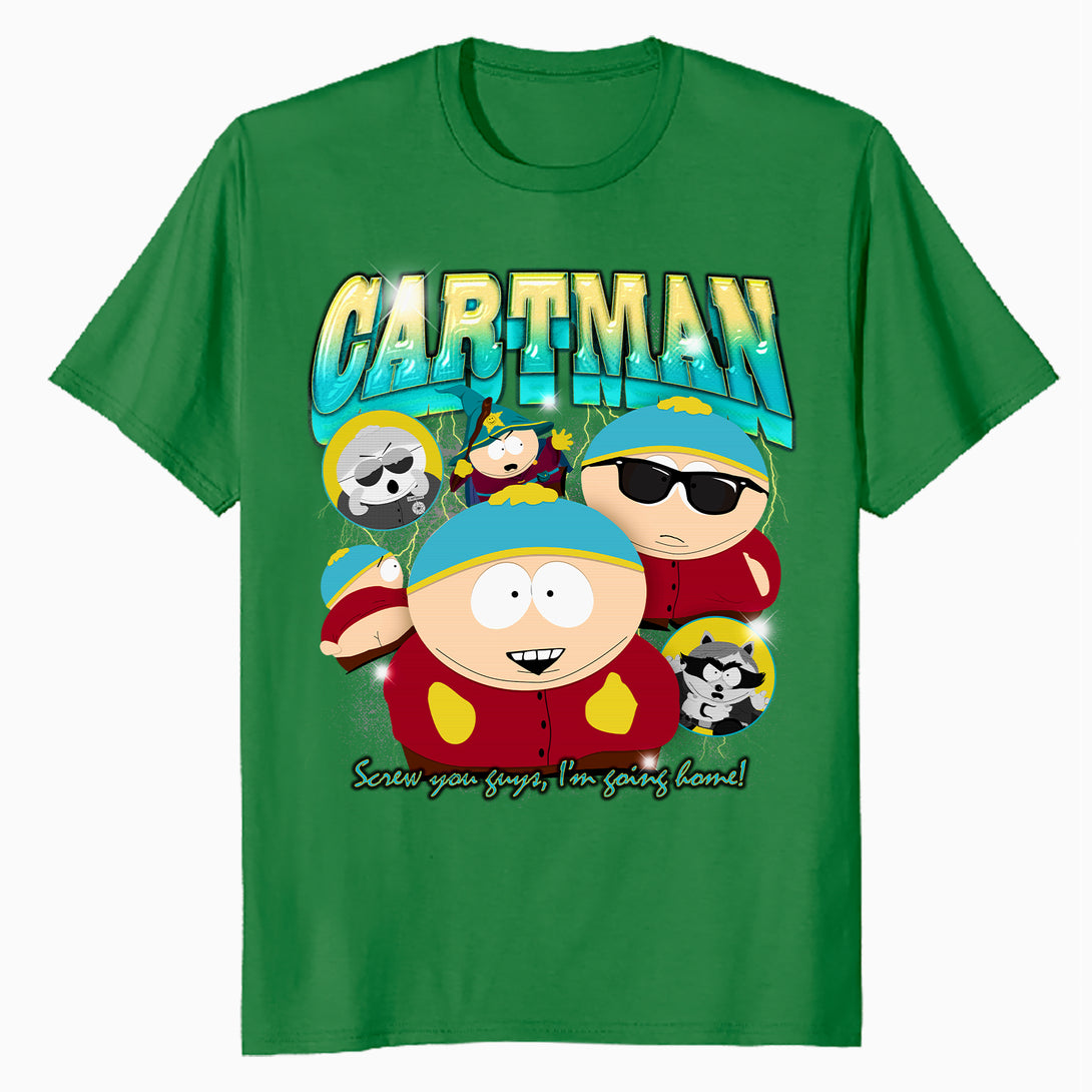 South Park Cartman Retro 90s Gangsta Rap Hip Hop Lol Parody Official Men's T-Shirt - White - Urban Species