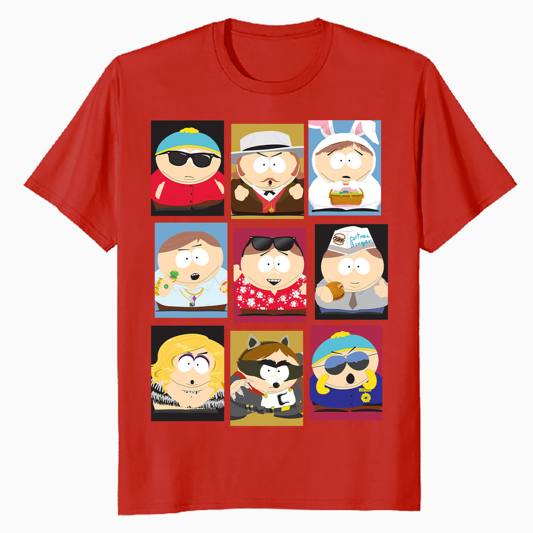 South Park Eric Cartman Mash Up Variants Screw Authority Lol Official Men's T-Shirt - Navy - Urban Species