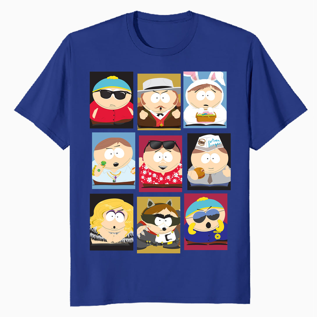 South Park Eric Cartman Mash Up Variants Screw Authority Lol Official Men's T-Shirt - Royal Blue - Urban Species