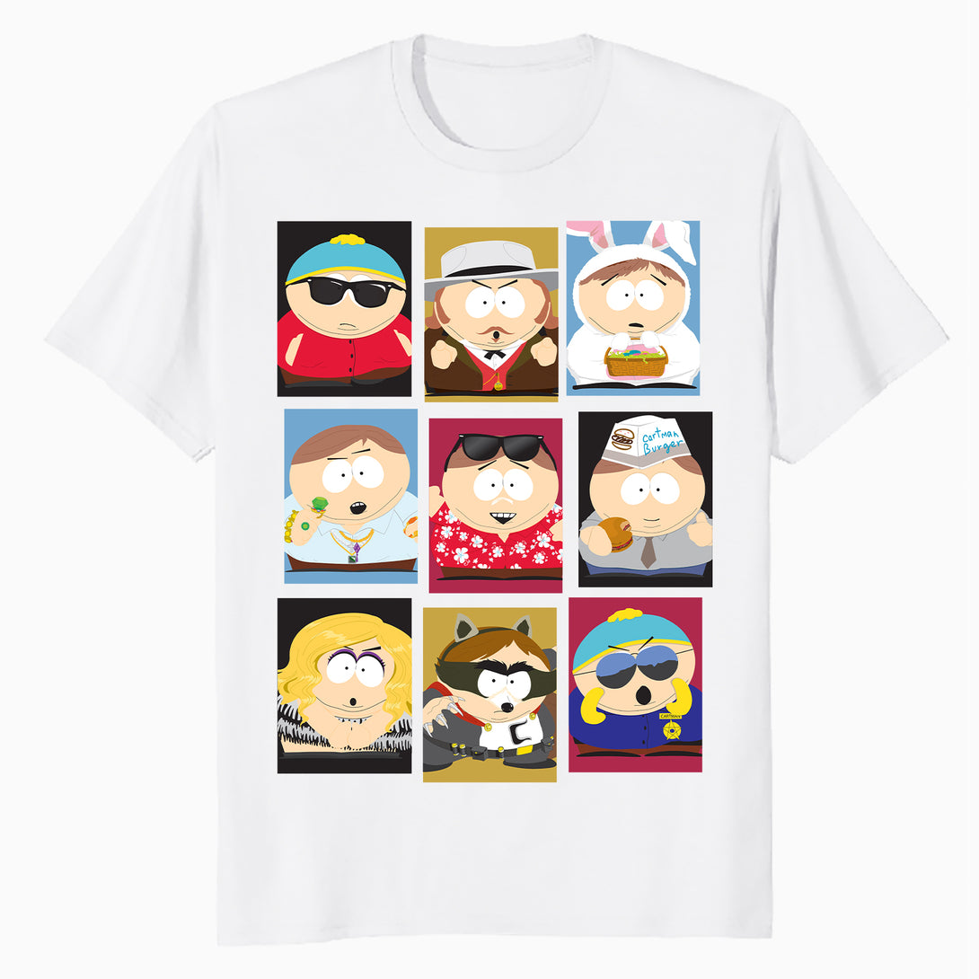 South Park Eric Cartman Mash Up Variants Screw Authority Lol Official Men's T-Shirt - Red - Urban Species