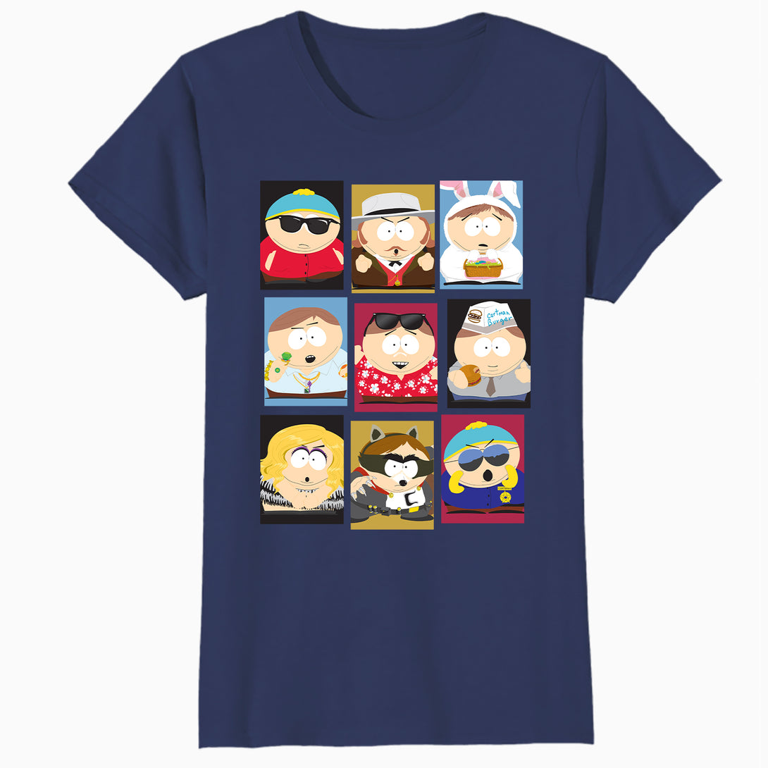 South Park Eric Cartman Mash Up Variants Screw Authority Lol Official Women's SKINNY FIT T-Shirt - Pink - Urban Species
