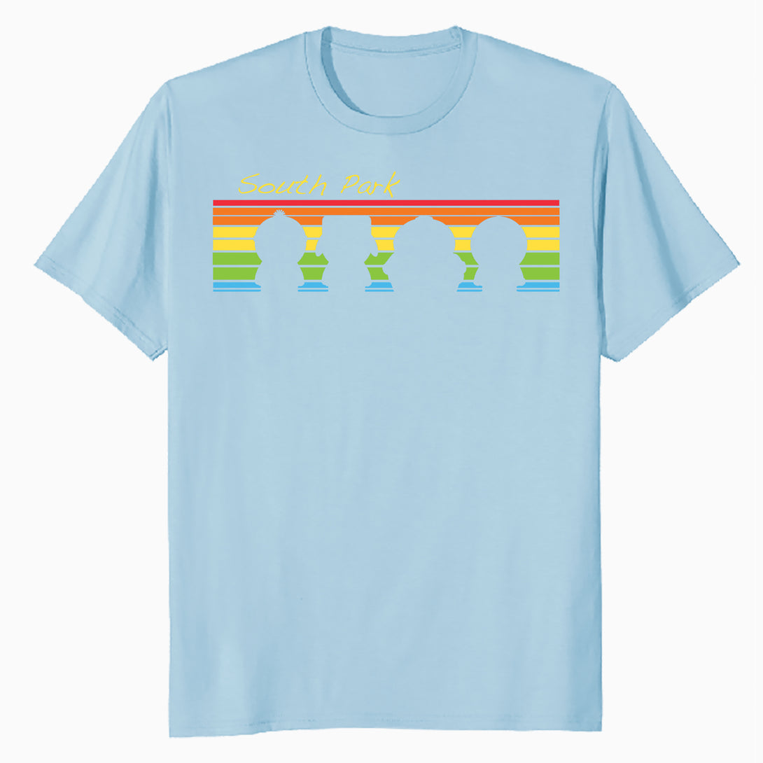 South Park The Boys Logo Retro Cartman Stan Kyle Kenny Geek Official Men's T-Shirt - Red - Urban Species