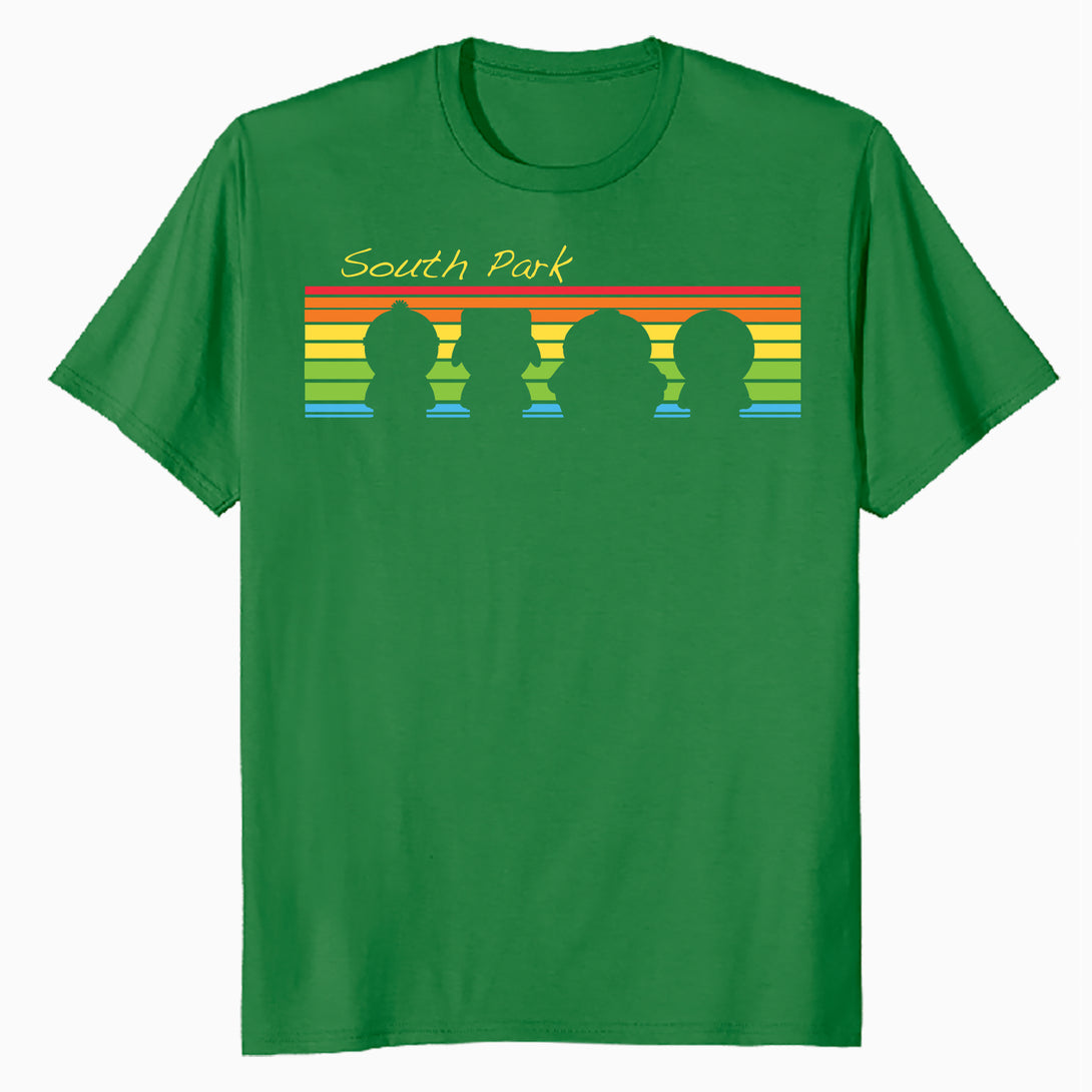 South Park The Boys Logo Retro Cartman Stan Kyle Kenny Geek Official Men's T-Shirt - Navy - Urban Species