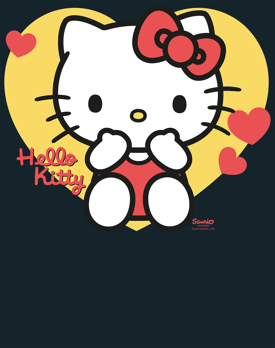 Hello Kitty Cheeky Valentines Sweet Cute Love XOXO Classic Official Me ...