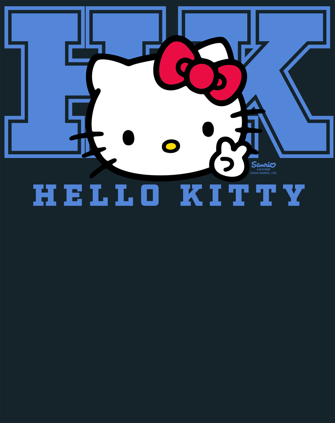 Hello Kitty College Stencil Sport Team Friendship Classic Official Swe ...