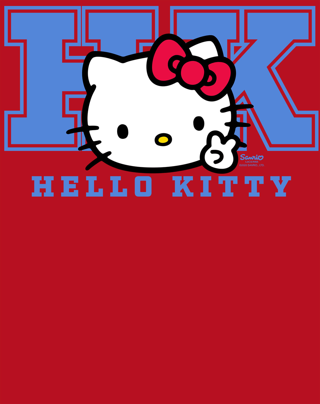 Hello Kitty College Stencil Sport Team Friendship Classic Official Swe ...