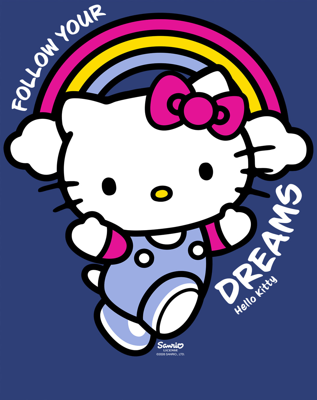 Offical Hello Hello Kitty Cool Cute Girl Power Leader Dreamer XOXO Classic Official ...