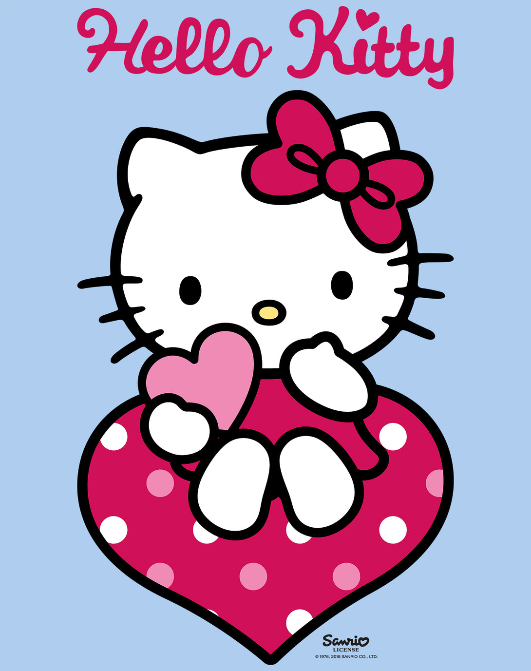Hello Kitty Love Hearts Valentines Sweet Friendship Classic Official W ...