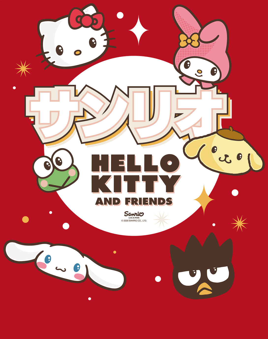 Hello Kitty Tokyo Japan Cute Friends Collage Pose Classic Official Swe ...
