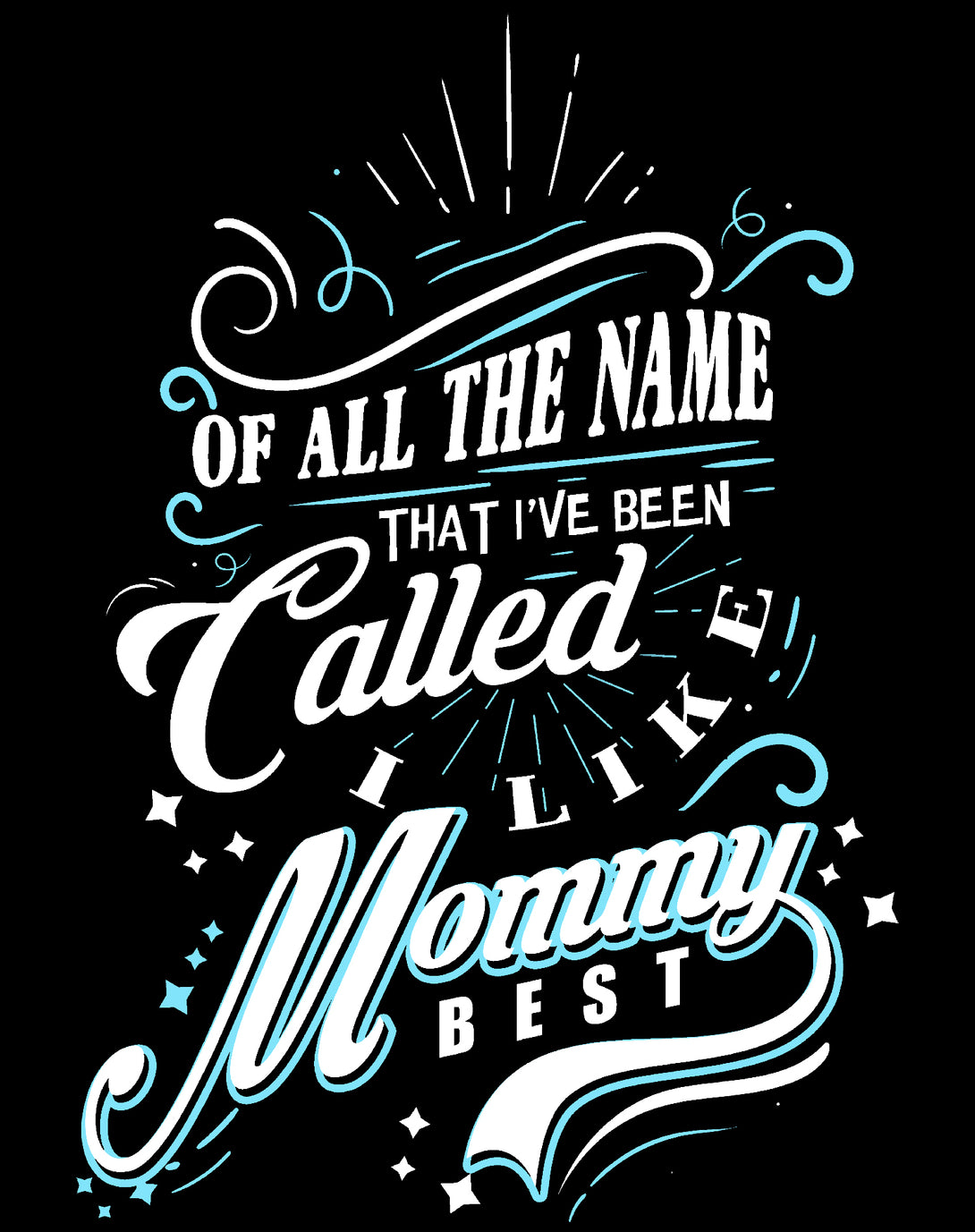 Mother's Day Vintage Mom Mum Mommy Best Name Women's T-Shirt Black - Urban Species Design Close Up