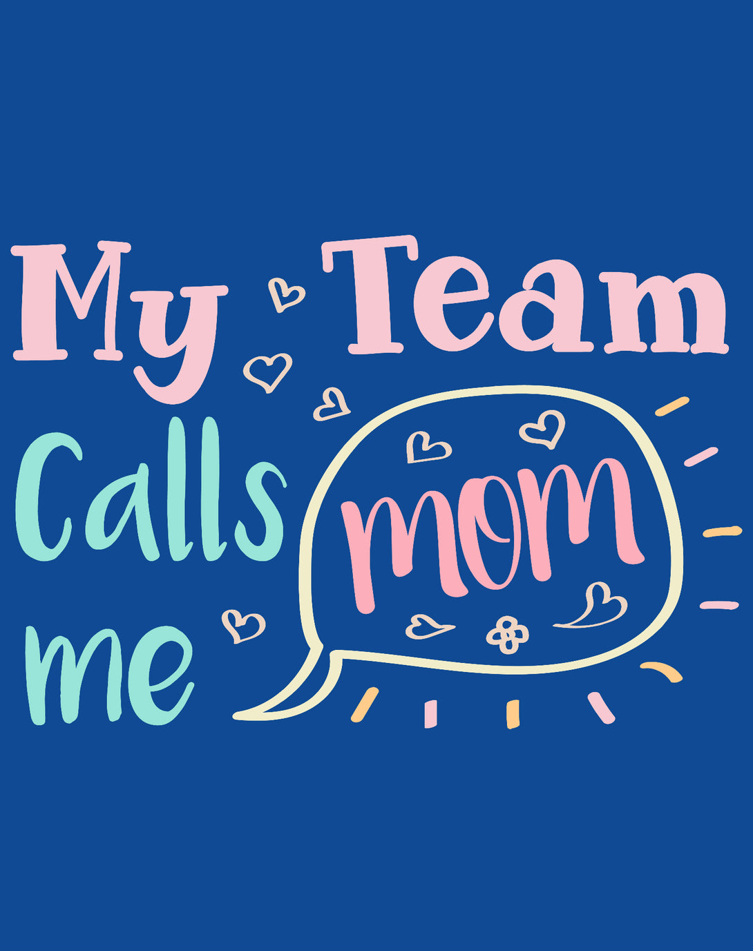 Mother's Day Call Mom Women's T-Shirt Blue - Urban Species Design Close Up