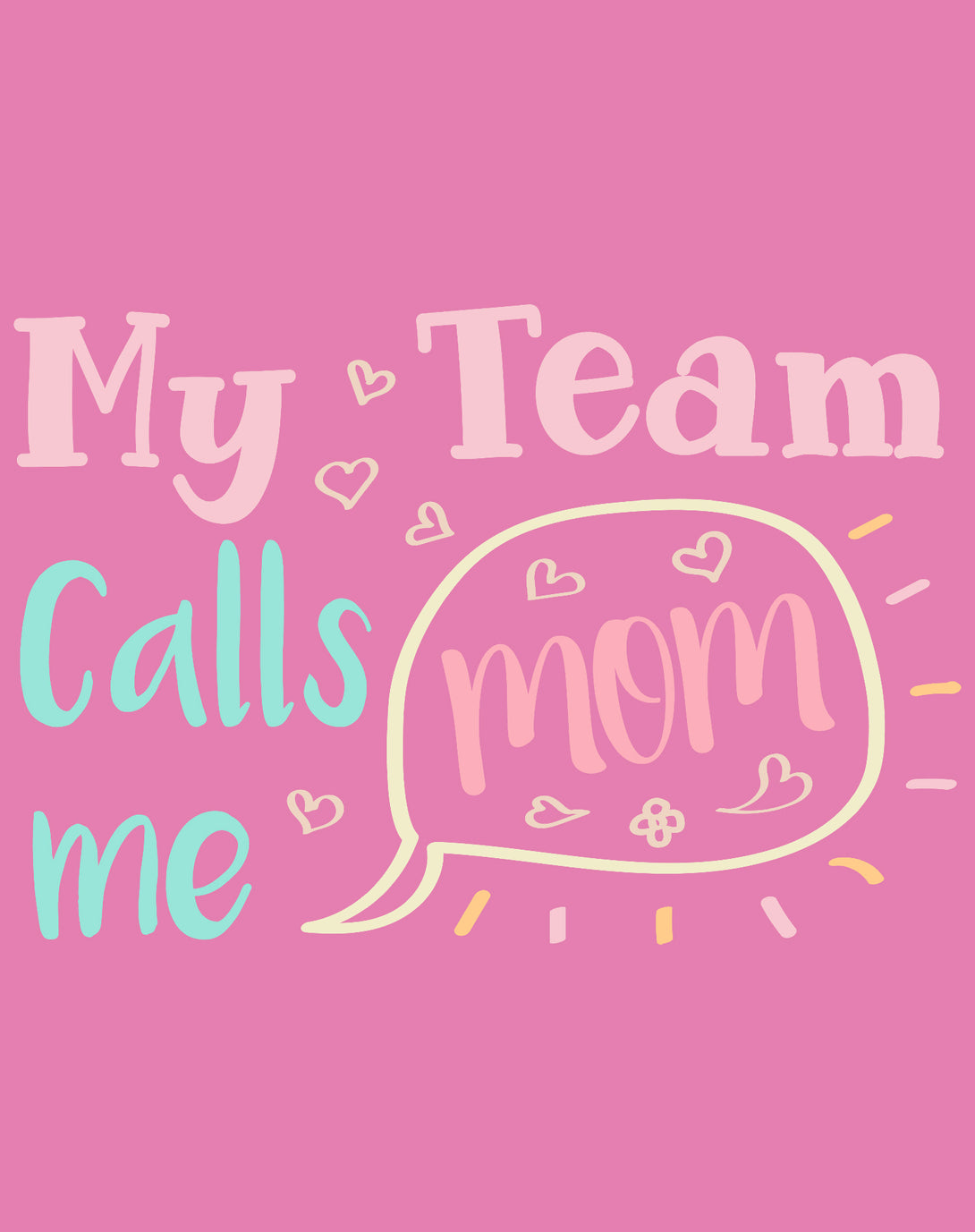 Mother's Day Call Mom Women's T-Shirt Pink - Urban Species Design Close Up