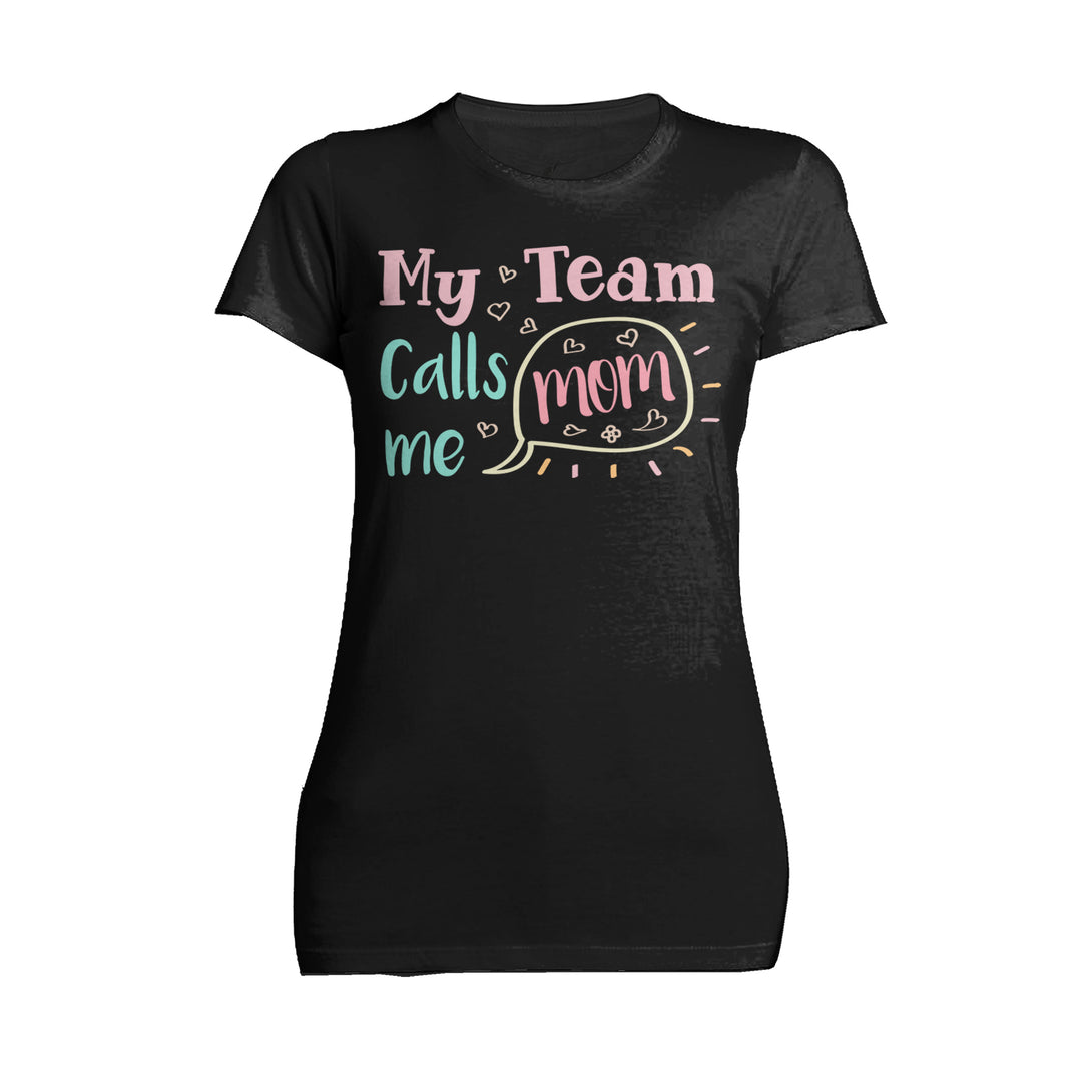 Mother's Day Call Mom Women's T-Shirt Black - Urban Species