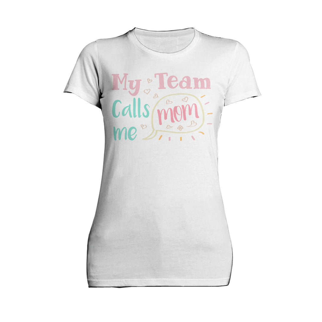 Mother's Day Call Mom Women's T-Shirt White - Urban Species