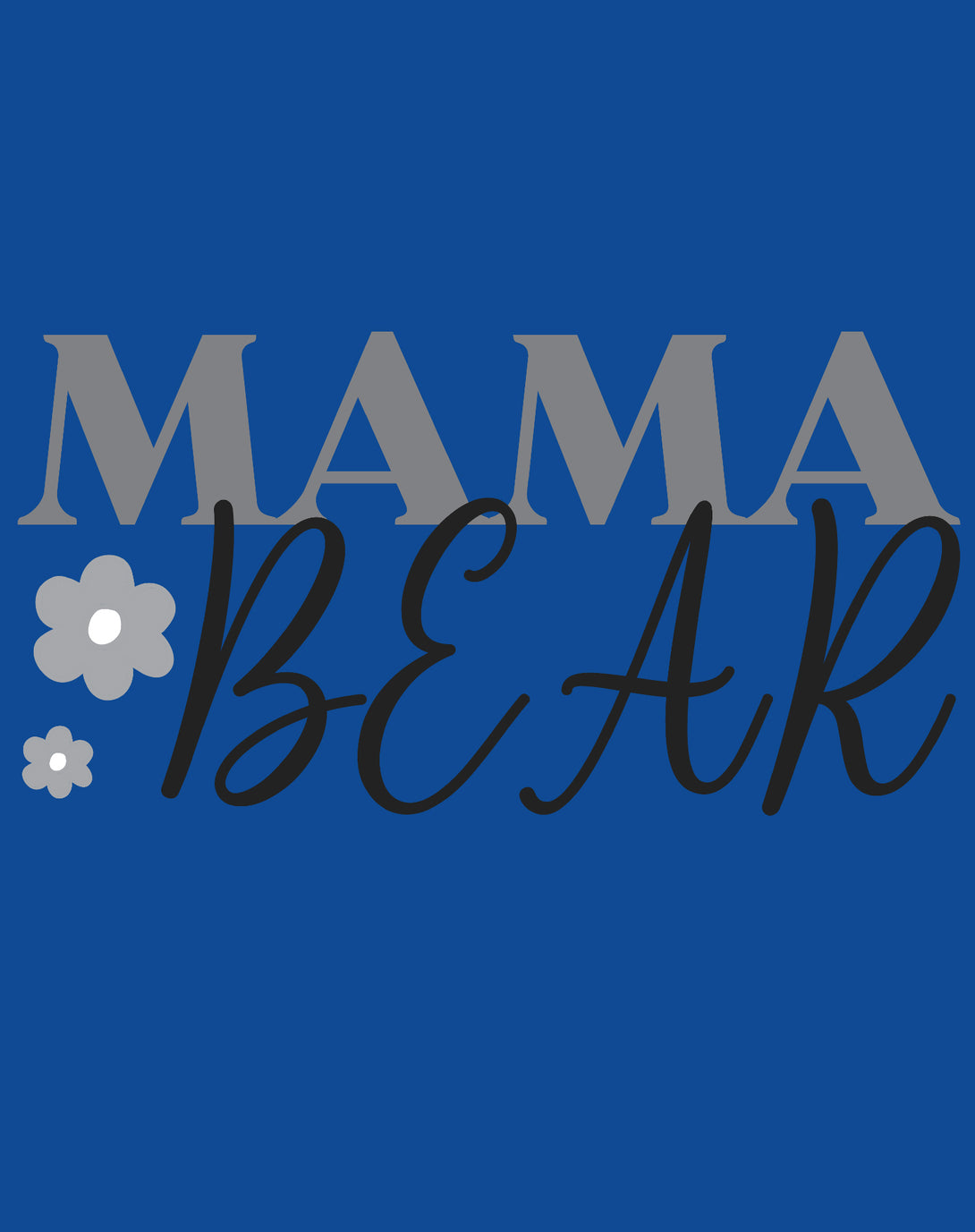 Mother's Day Mama Bear 02 Women's T-Shirt Blue - Urban Species Design Close Up