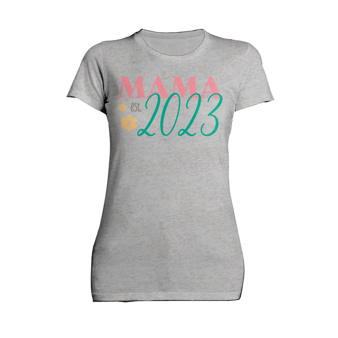 Mother's Day Mama est 2023 Women's T-Shirt Sports Grey - Urban Species