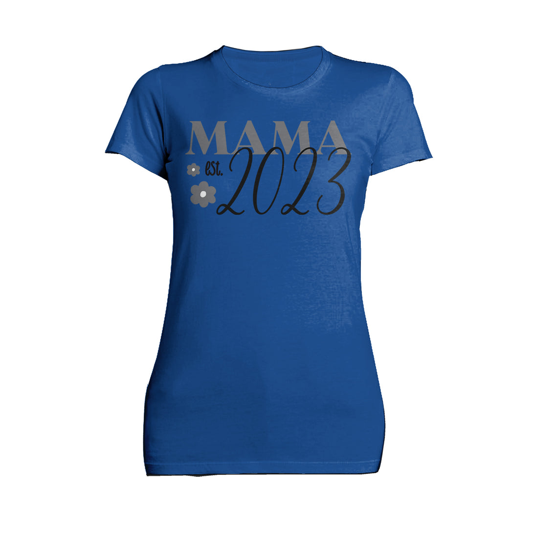 Mother's Day Mama est 2023 02 Women's T-Shirt Blue - Urban Species