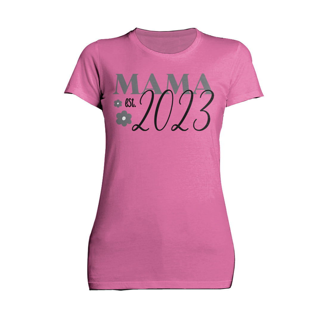 Mother's Day Mama est 2023 02 Women's T-Shirt Pink - Urban Species