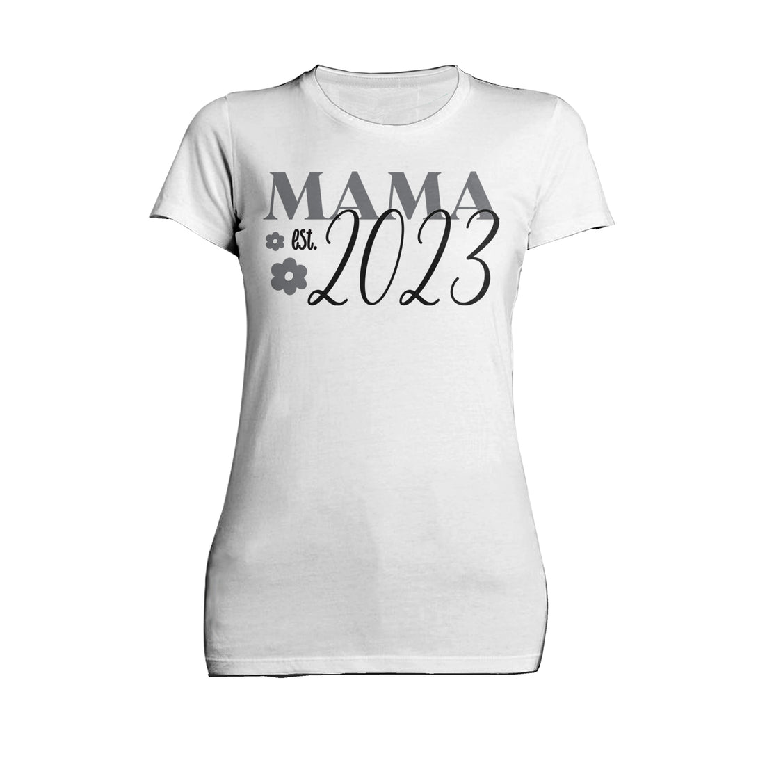 Mother's Day Mama est 2023 02 Women's T-Shirt White - Urban Species