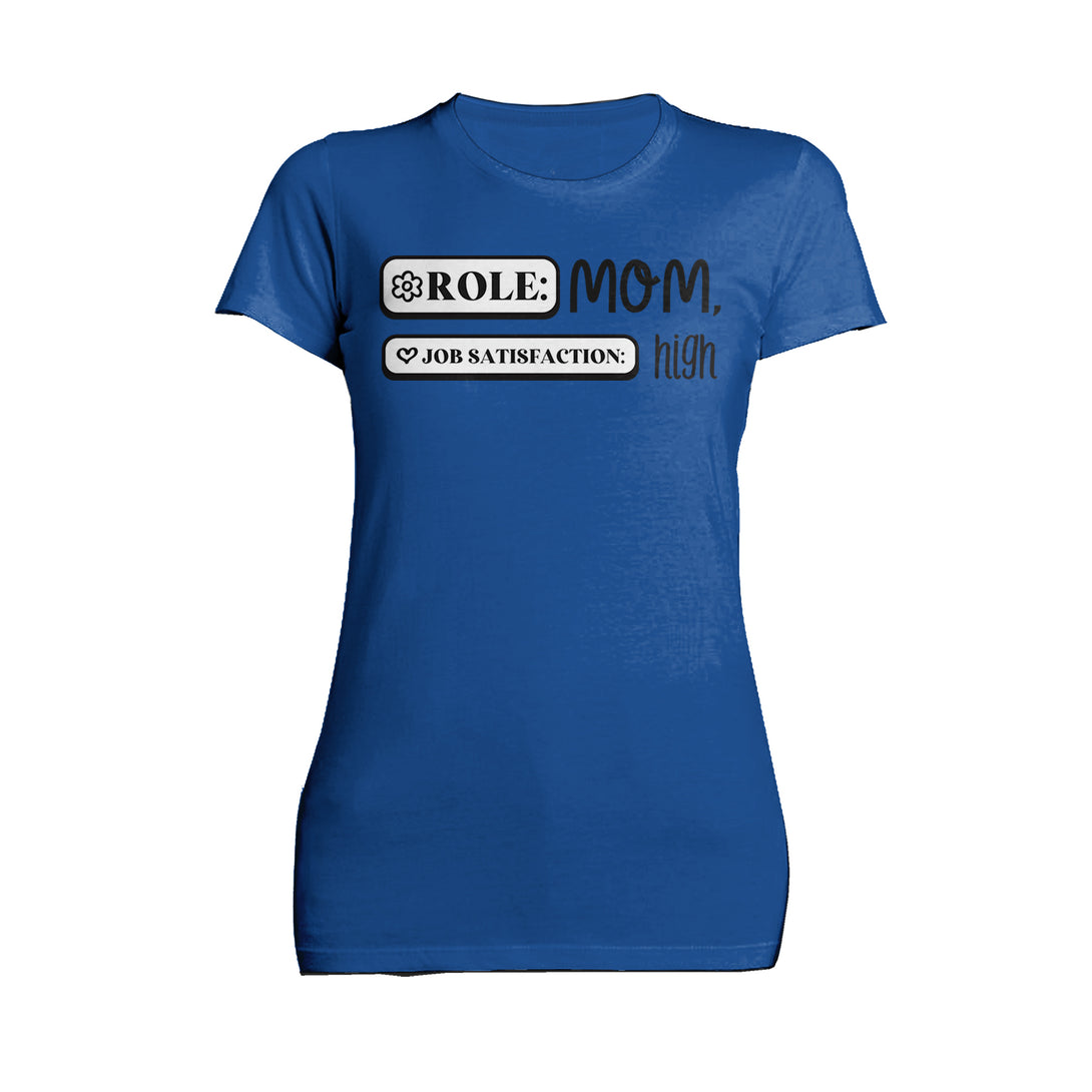 Mother's Day Role Mom 02 Women's T-Shirt Blue - Urban Species