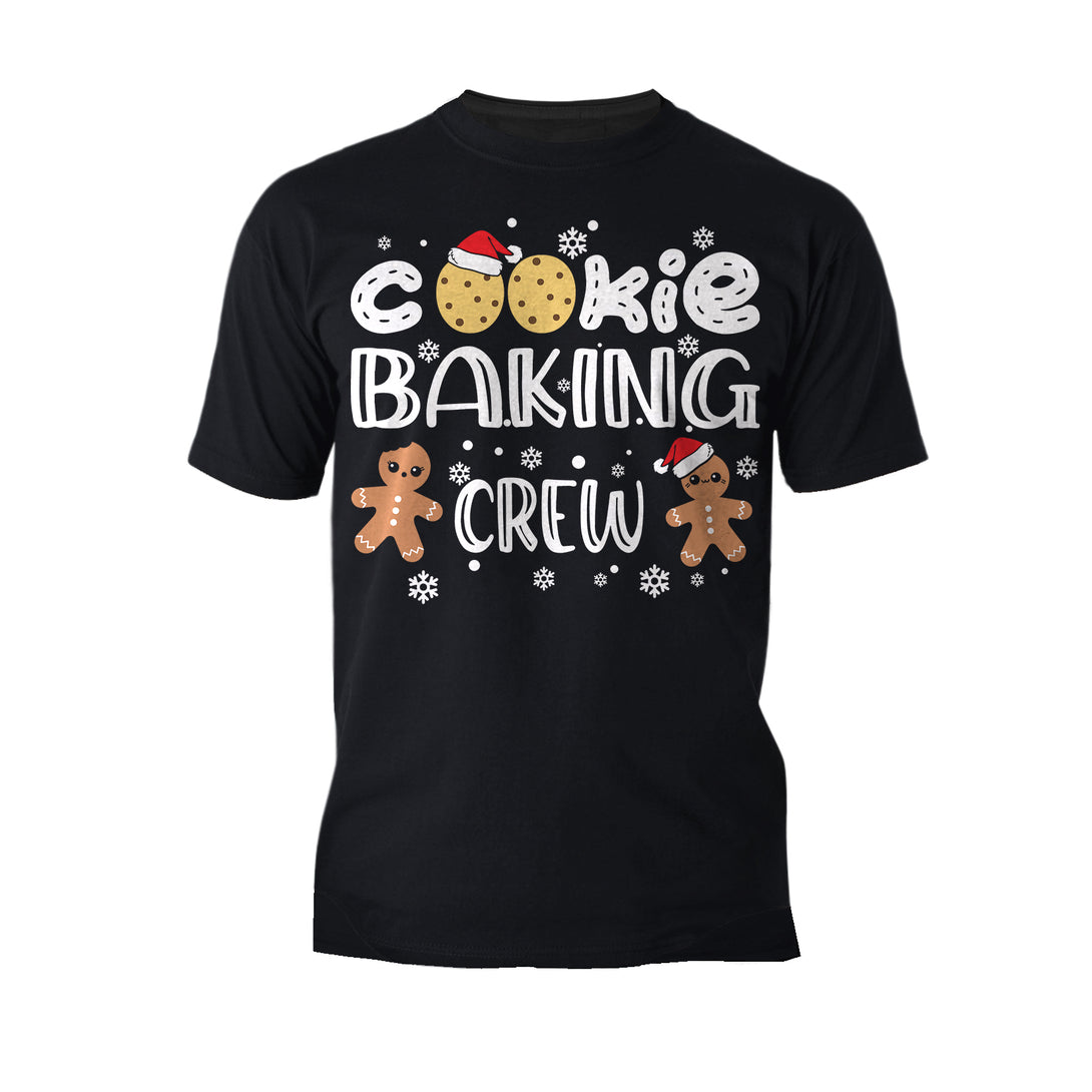 Christmas Cookie Baking Crew Gingerbread Men Matching Family Men's T-Shirt Bleck - Urban Species