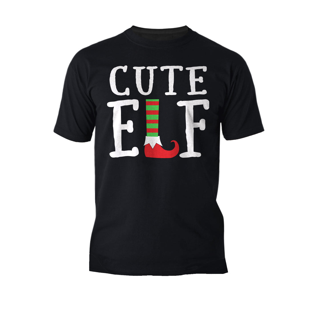 Christmas Elf Squad Cute Shoes Meme Funny Matching Family Men's T-Shirt Black - Urban Species