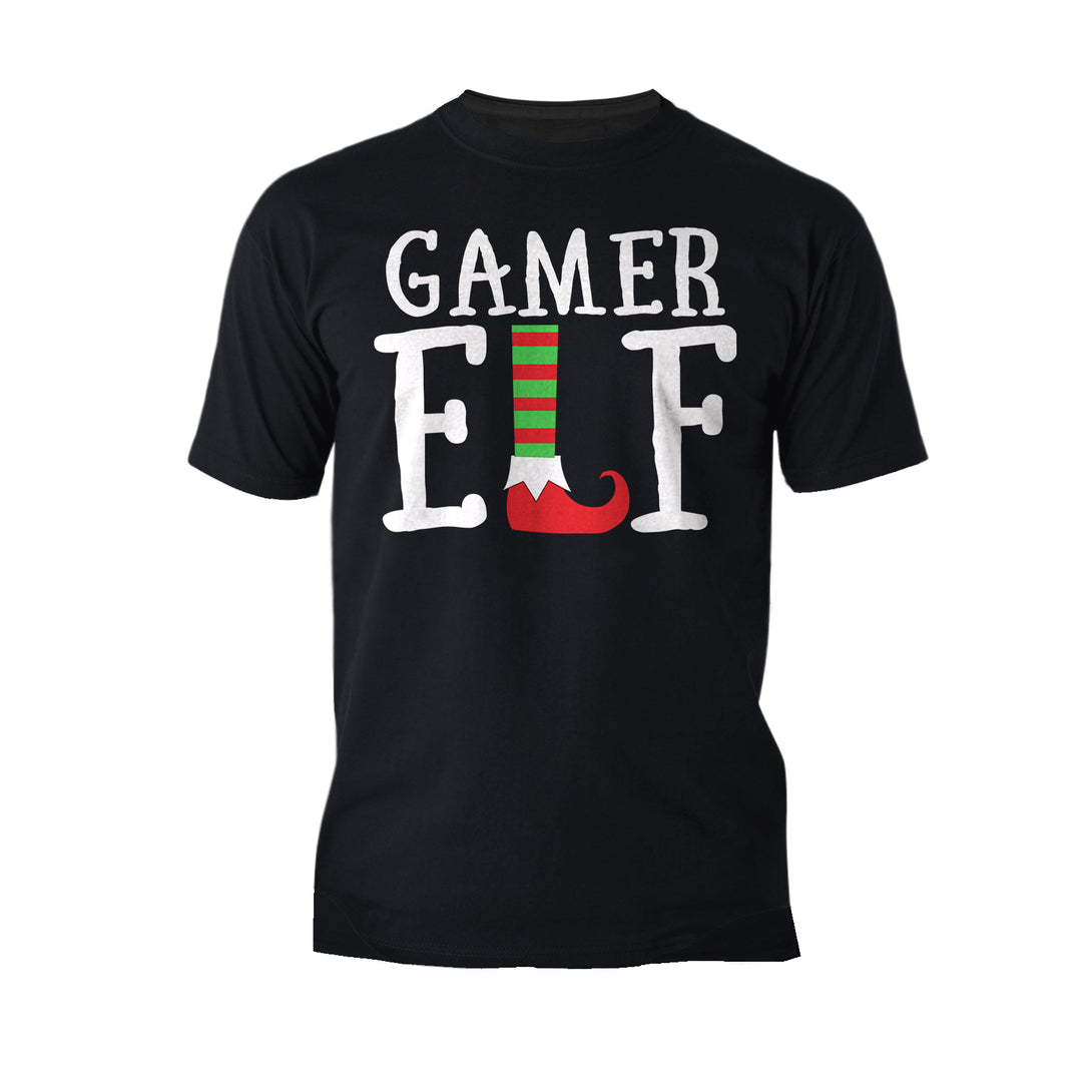 Christmas Elf Squad Gamer Meme Cute Funny Matching Family Men's T-Shirt Black - Urban Species