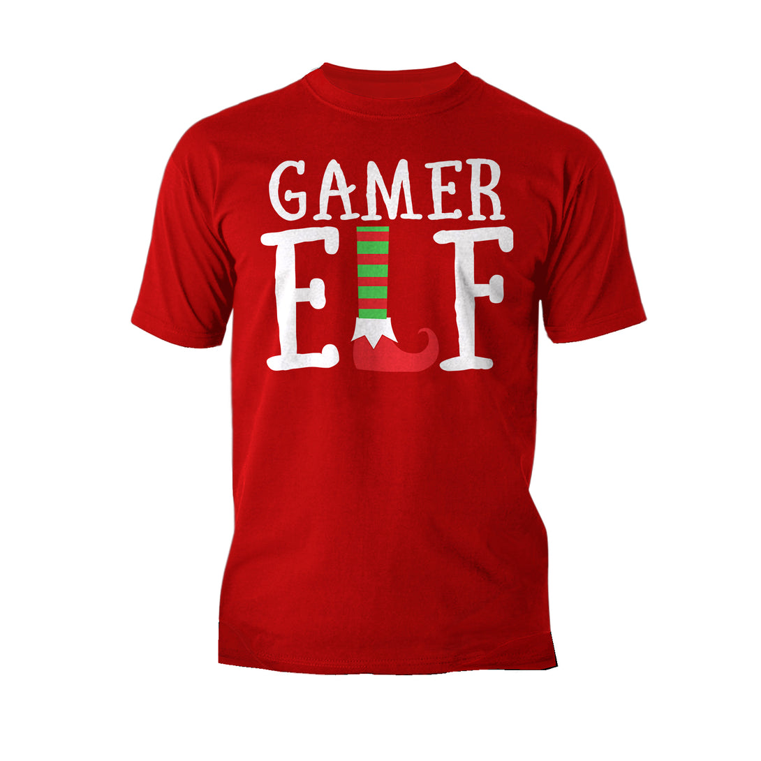 Christmas Elf Squad Gamer Meme Cute Funny Matching Family Men's T-Shirt Red - Urban Species