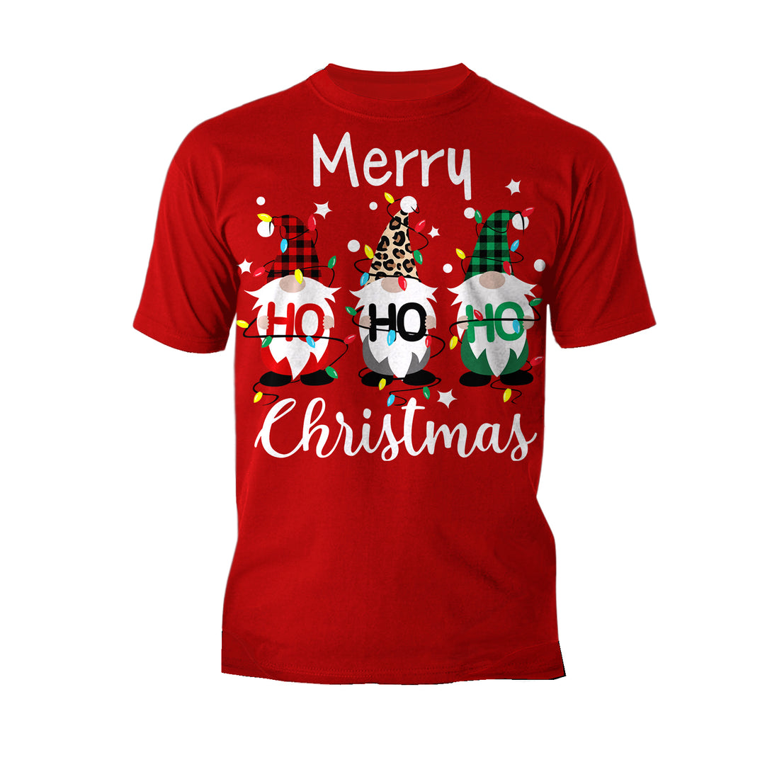 Christmas Elfs Meme Merry Ho Ho Ho Funny Cute Xmas Family Men's T-Shirt Red - Urban Species