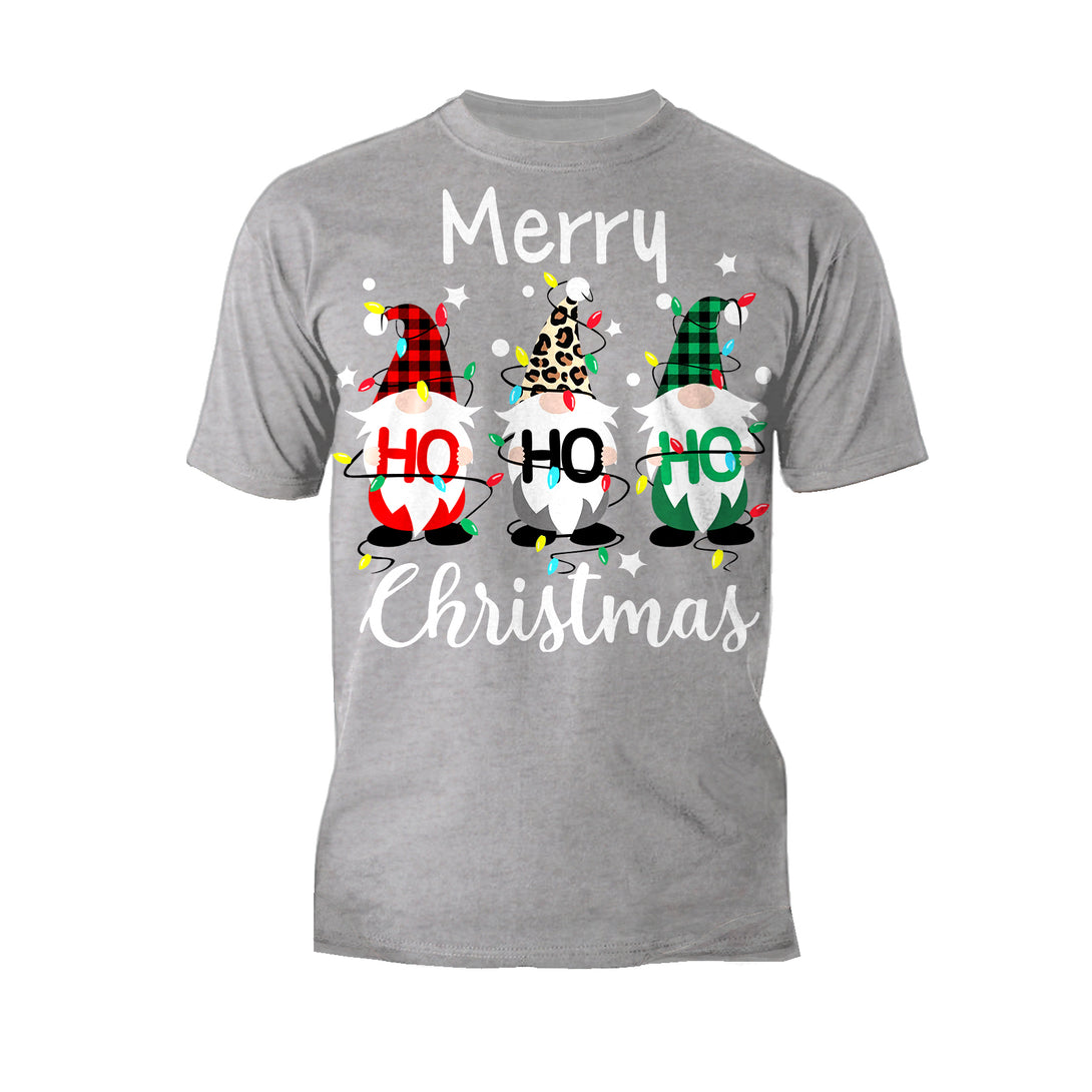 Christmas Elfs Meme Merry Ho Ho Ho Funny Cute Xmas Family Men's T-Shirt Sports Grey - Urban Species