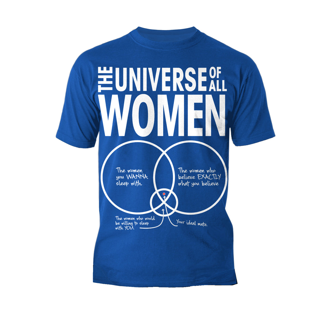 Big Bang Theory Graphic Women Universe Official Men's T-shirt Blue - Urban Species