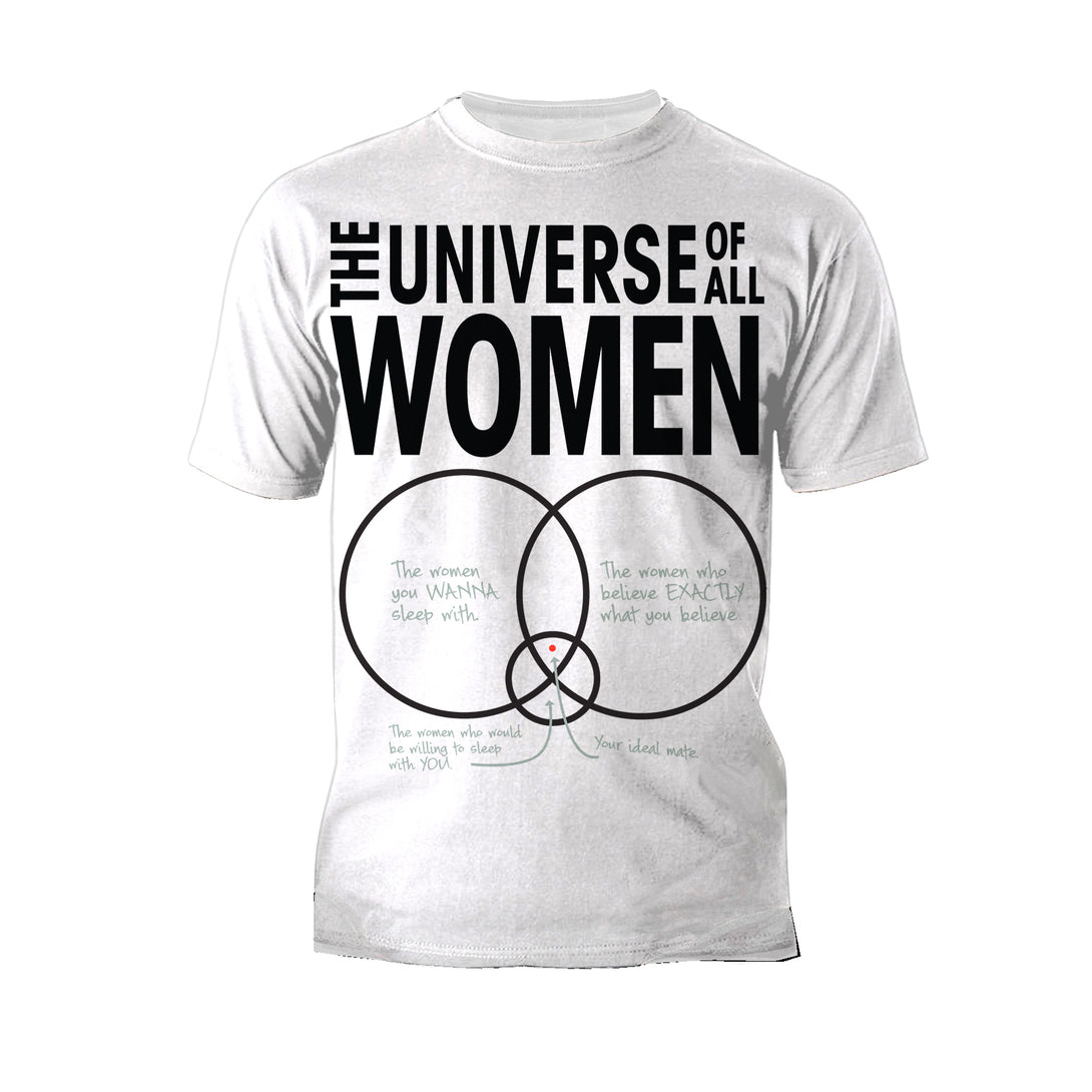 Big Bang Theory Graphic Women Universe Official Men's T-shirt White - Urban Species