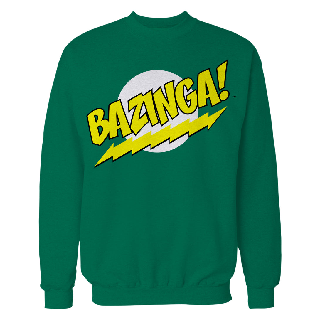 Big Bang Theory +Logo Bazinga Official Sweatshirt Green - Urban Species