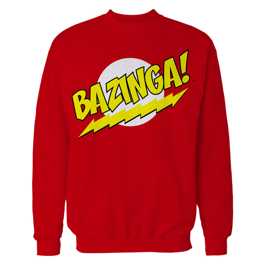 Big Bang Theory +Logo Bazinga Official Sweatshirt Red - Urban Species