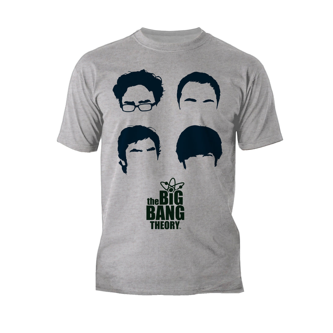Big Bang Theory +Logo Group Hair Official Men's T-shirt Sports Grey - Urban Species