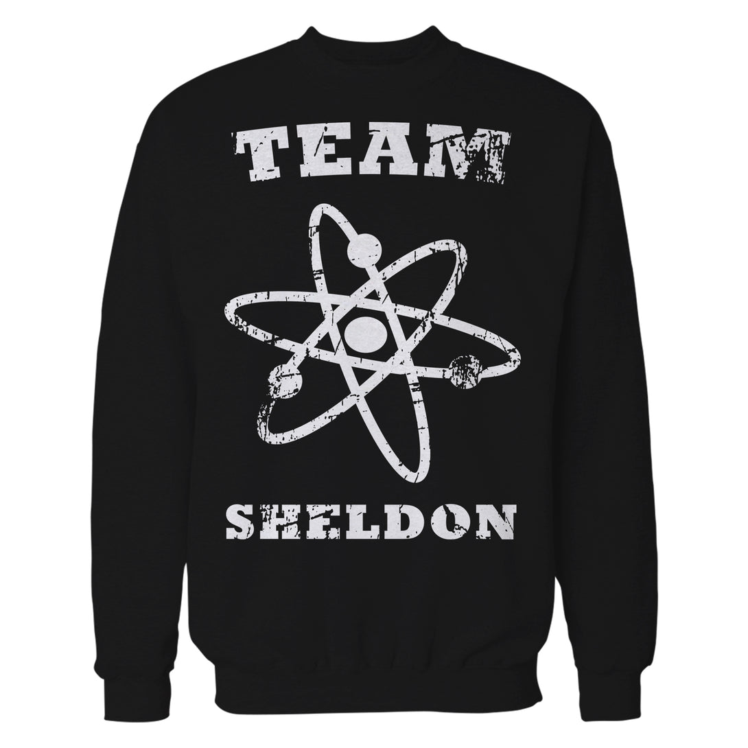 Big Bang Theory +Logo Team Sheldon Atom Official Sweatshirt Black - Urban Species