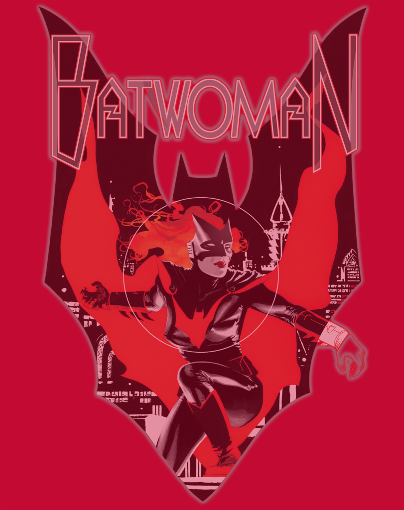 DC Comics Batwoman Cover JH Williams Men's T-shirt Red - Urban Species Design Close Up