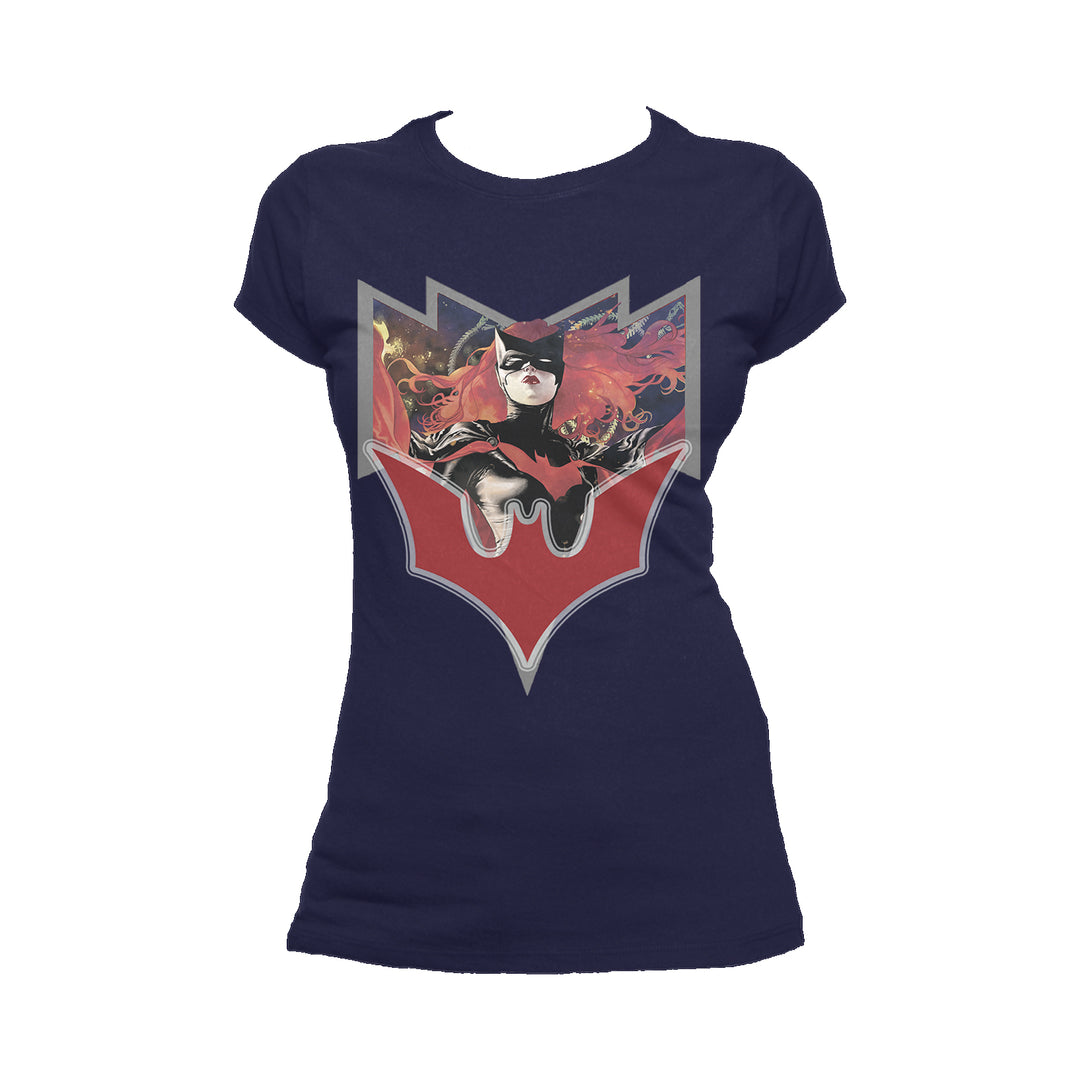 DC Comics Batwoman Logo Elegy Women's T-shirt Navy - Urban Species