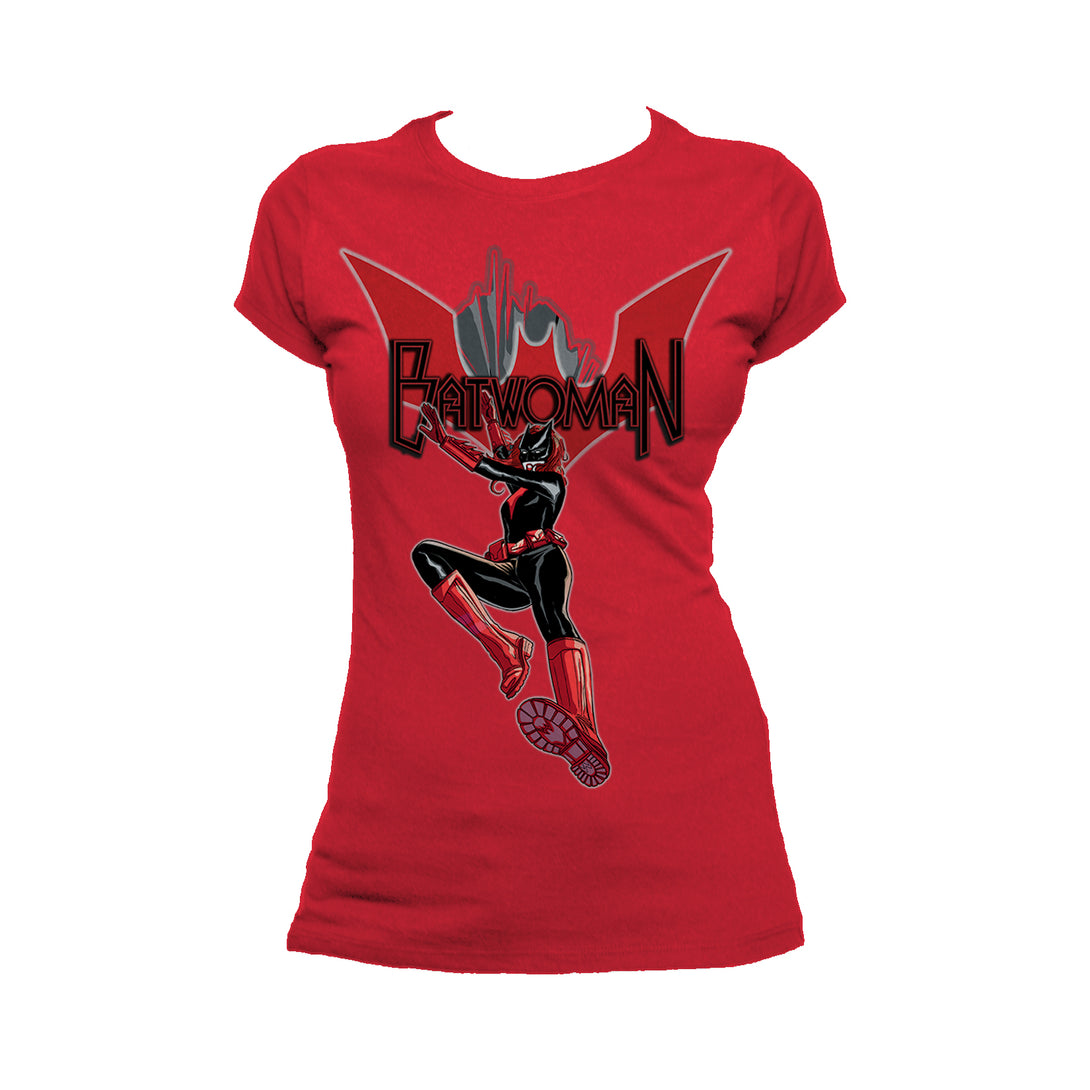 DC Comics Batwoman Logo Entrance Women's T-shirt Red - Urban Species