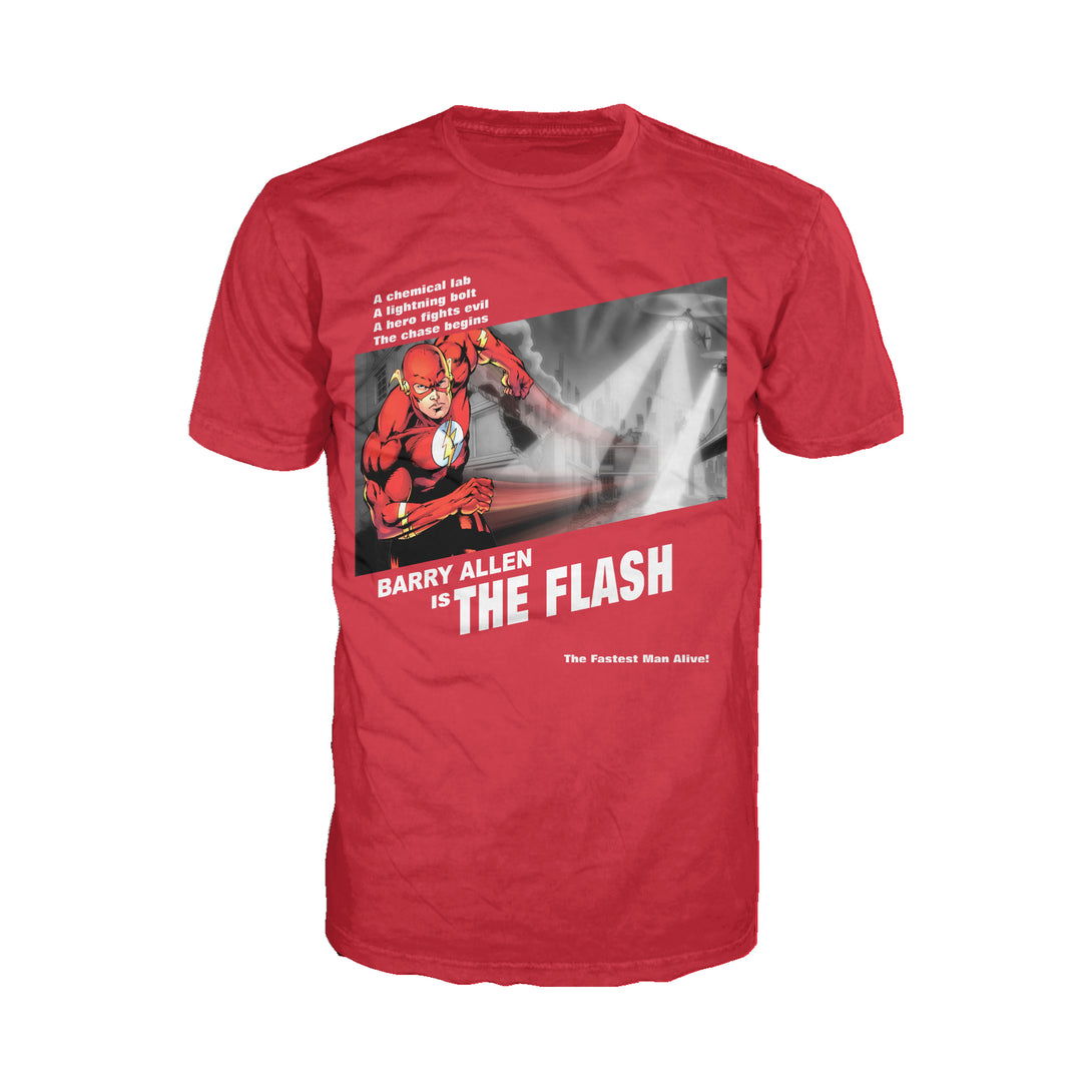 DC Comics Flash Fashion Fugitive Official Men's T-shirt Red - Urban Species