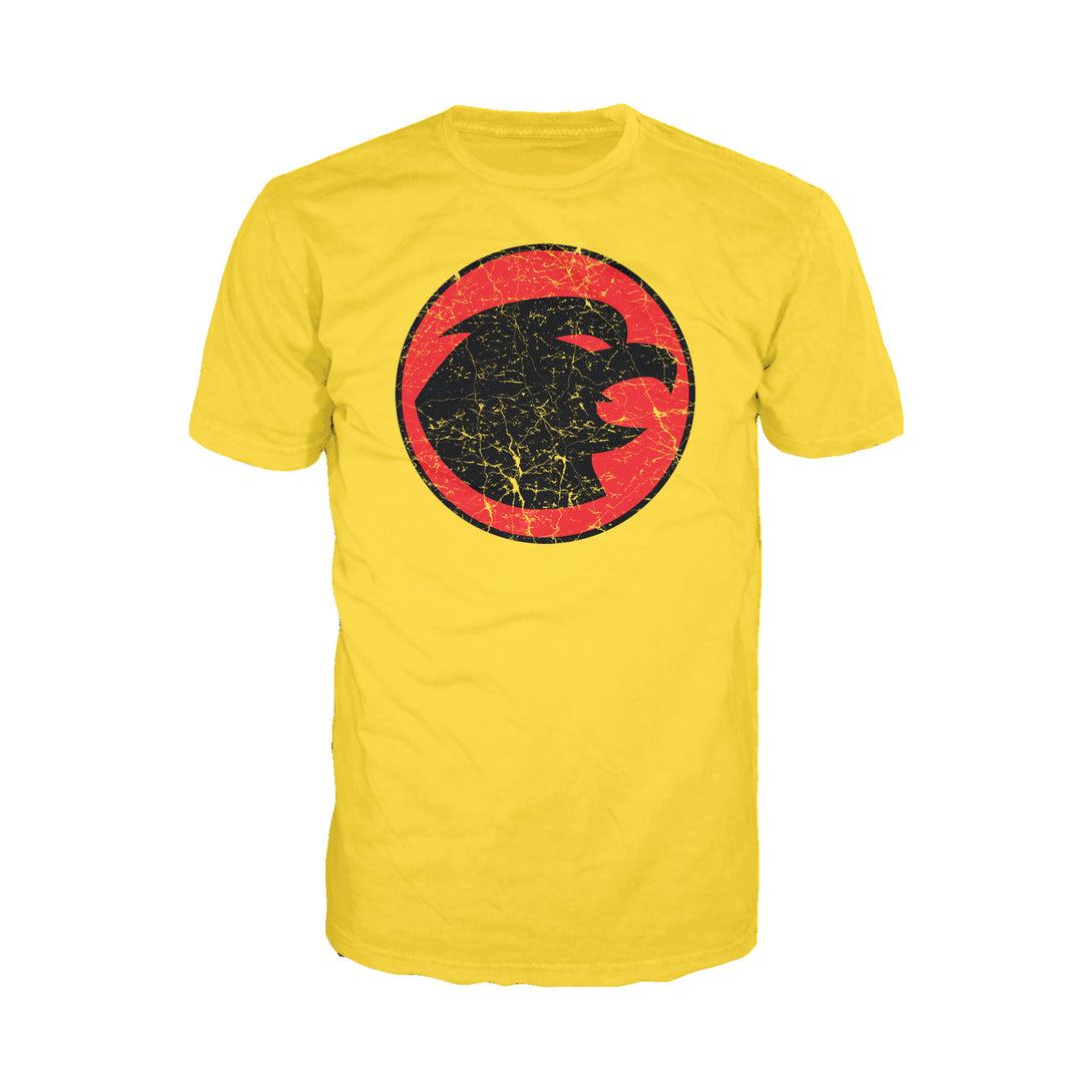 DC Comics Hawkman Distressed Logo Official Men's T-shirt Yellow - Urban Species