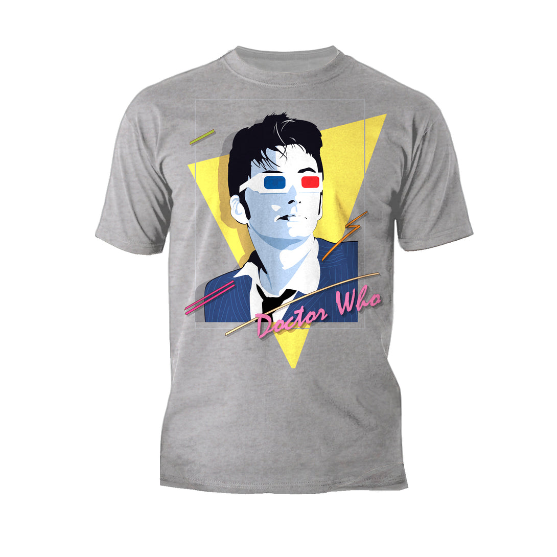 Doctor Who 80s Tenant Nagel Official Men's T-shirt Sports Grey - Urban Species