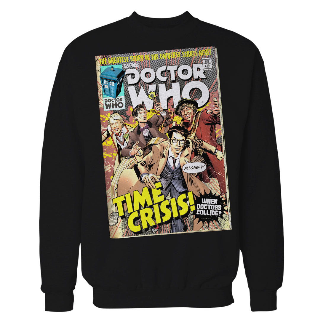 Doctor Who Comic Time Crisis Official Sweatshirt Black - Urban Species