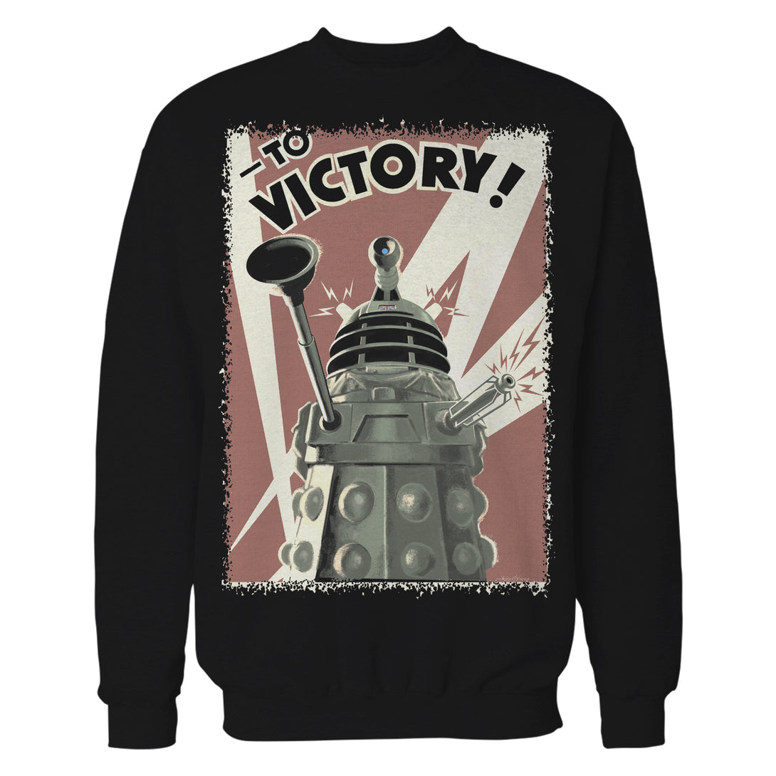 Doctor Who Propoganda Dalek Official Sweatshirt Black - Urban Species