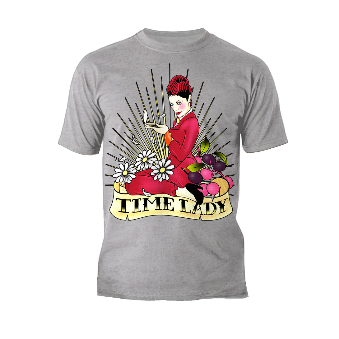 Doctor Who Rockabilly Missy Time Lady Official Men's T-shirt Sports Grey - Urban Species