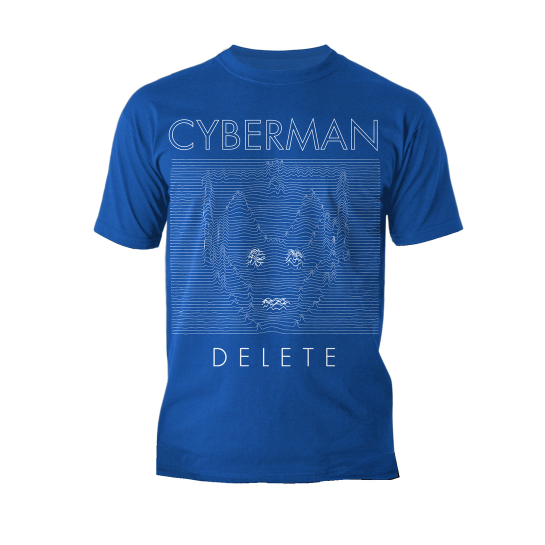 Doctor Who Spacetime-Tour Cybermen Official Men's T-shirt Blue - Urban Species